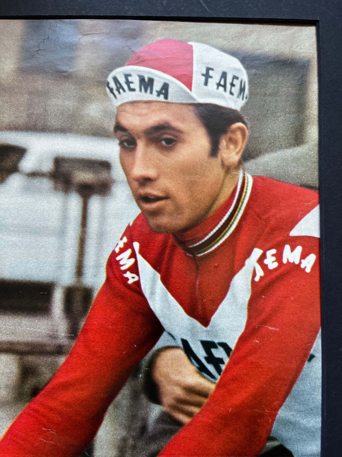 Eddy Merckx Vintage Cycling Print C1967 photo furniture