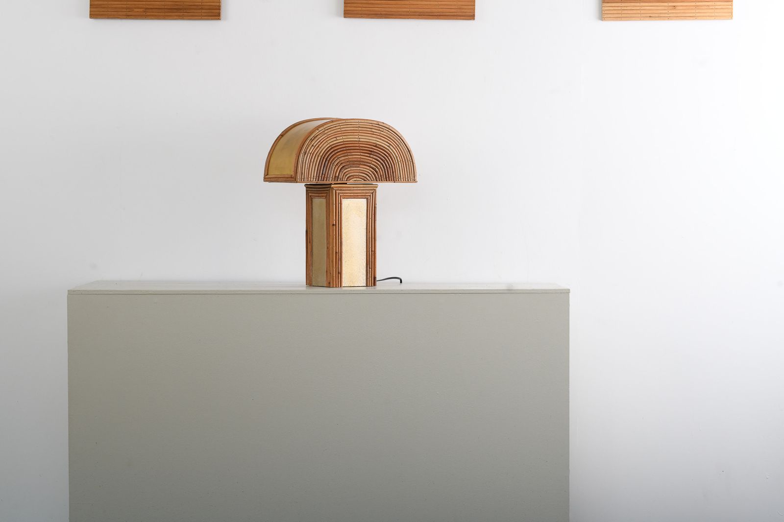 Organic Rattan Tabe Lamp, 2010s photo buy