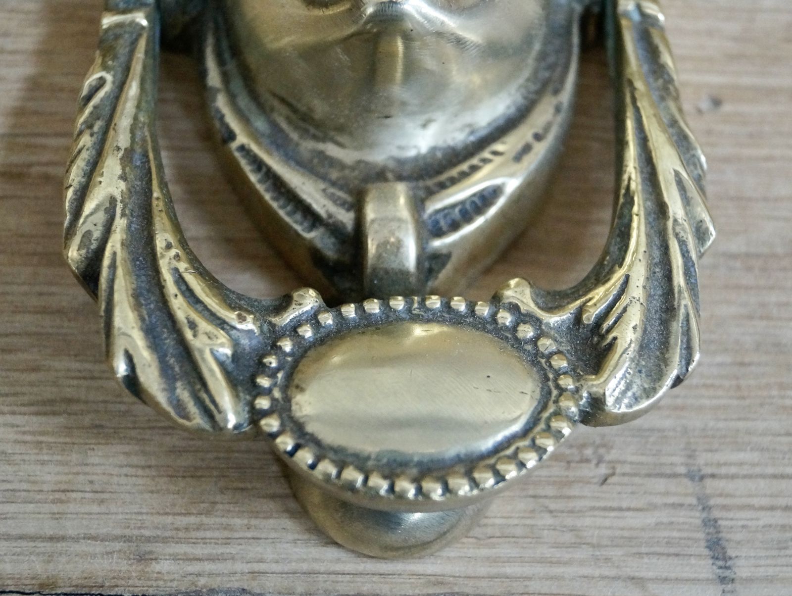 Victorian Head Of Dionysus Brass Door Knocker photo furniture