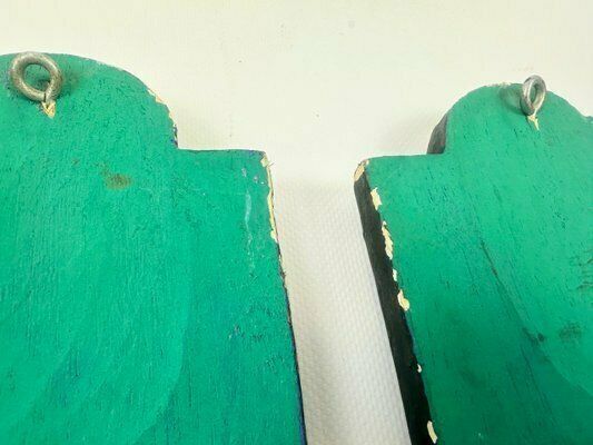 Carved And Painted Wood Masks From Bali, Set Of 2 photo vinterior