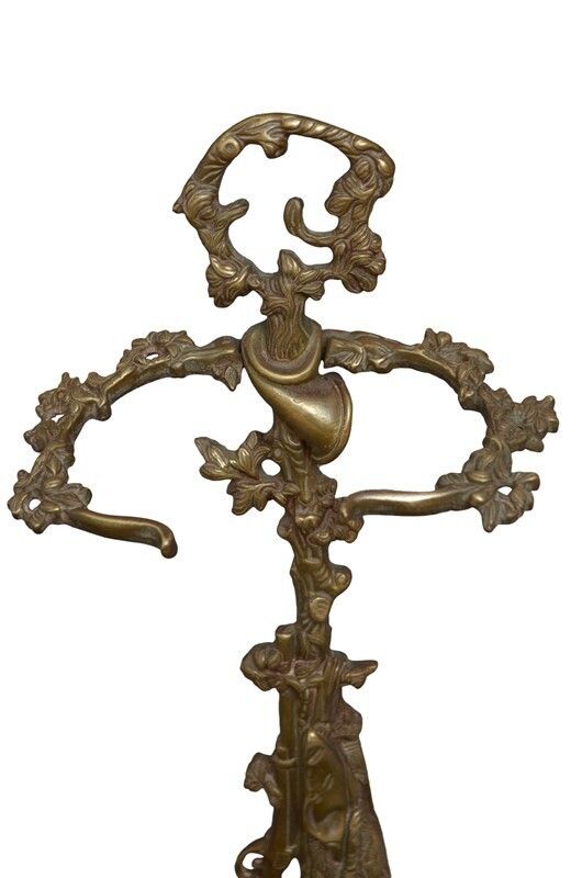 Brass Fire Companion Stand With Fire Irons photo for sale