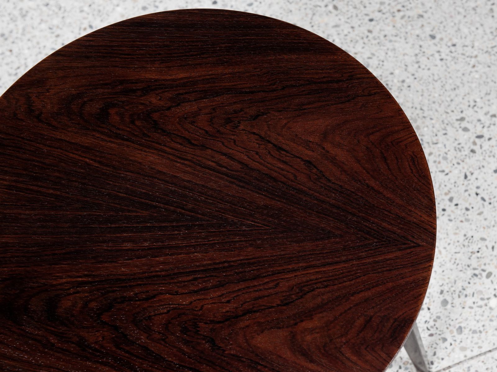 Midcentury Danish Round Side Table In Rosewood By Holger Georg Jensen For Kubus 1960s photo Furniture