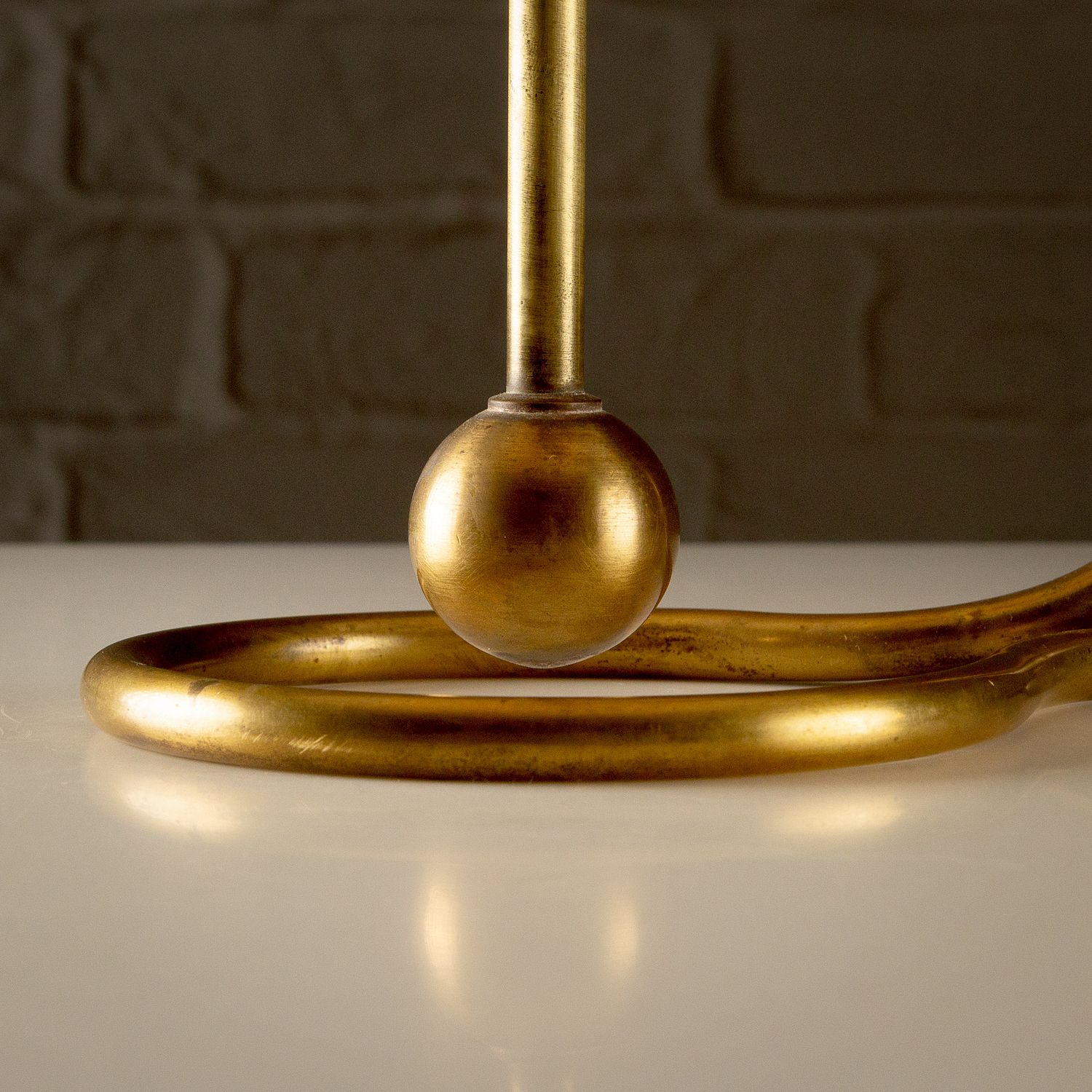 photo for sale Le Klint 306 Table Or Wall Lamp In Brass By Kaare Klint, Denmark, 1960s
