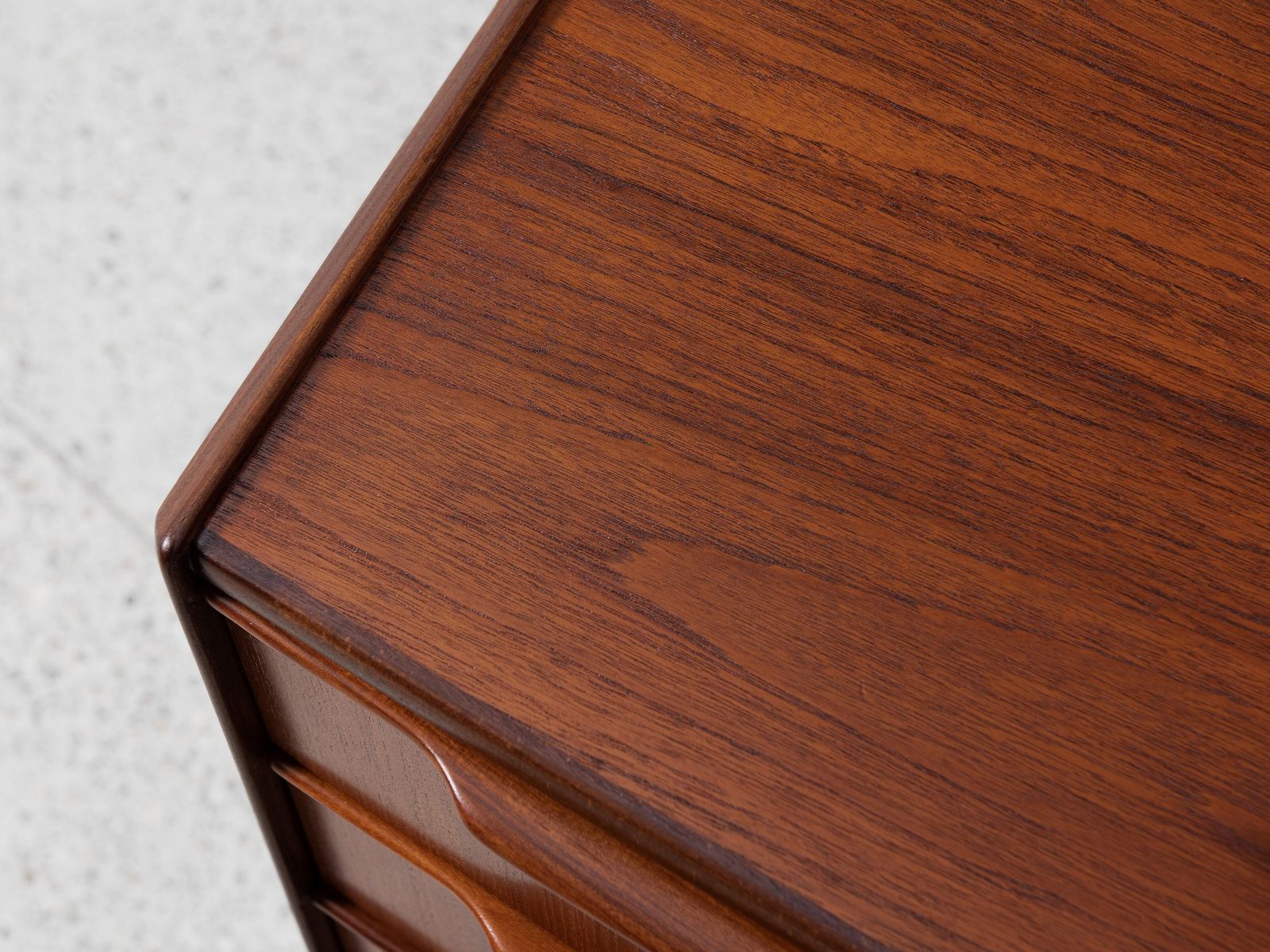 Midcentury Danish Wider Chest Of 5 Drawers In Teak 1960s photo vinterior