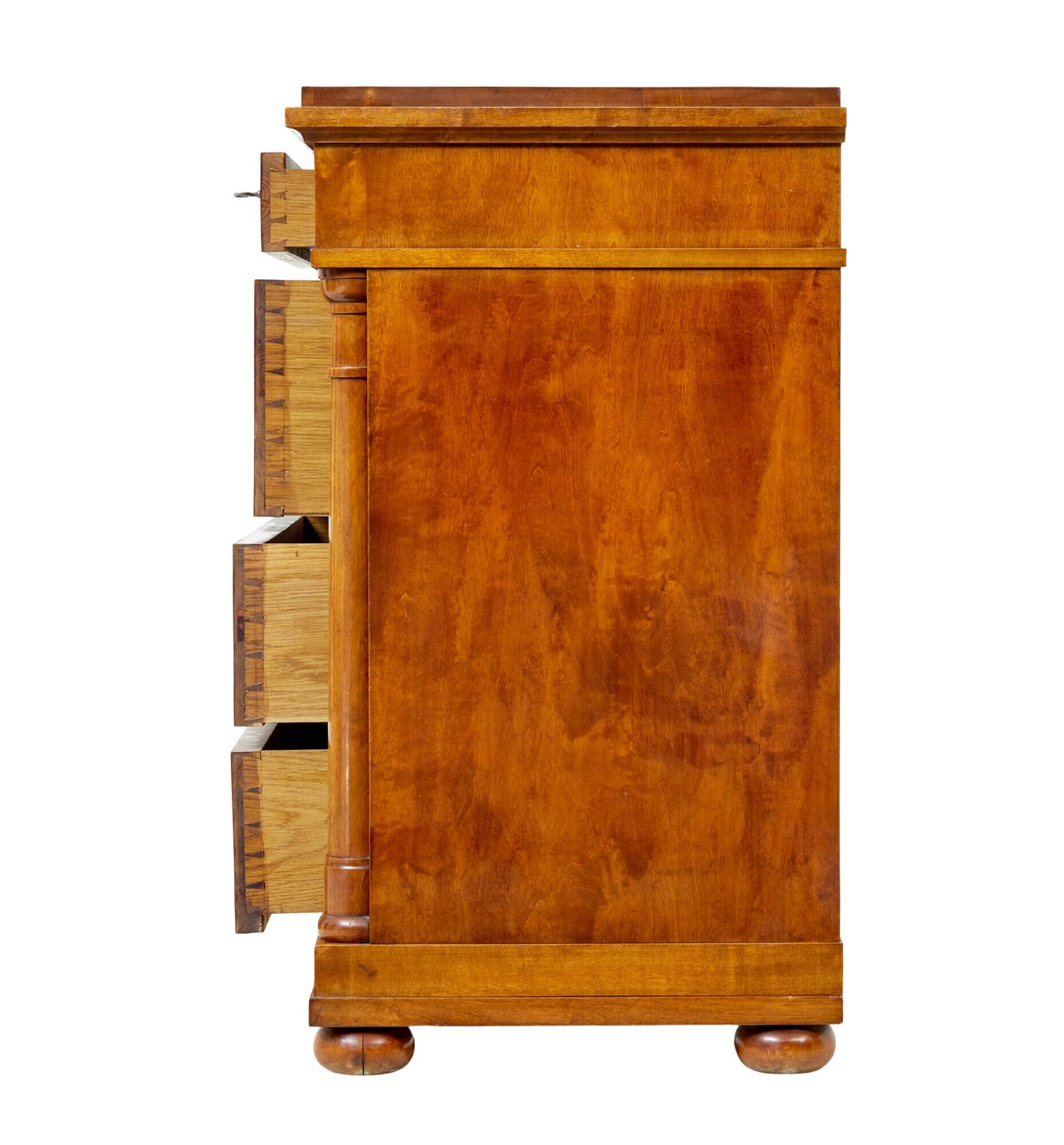 19th Century Empire Revival Birch Chest Of Drawers photo Furniture