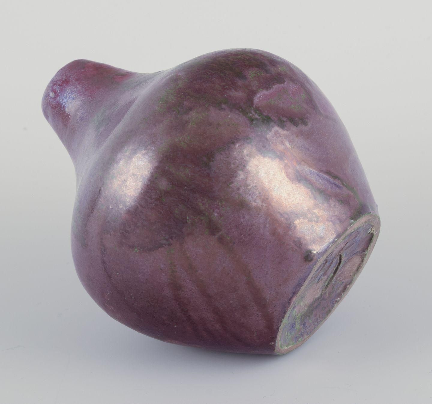 Søren Kongstrand, Danish Ceramicist. Vase In Lustre Glaze. Approx. 1920 photo 181.0