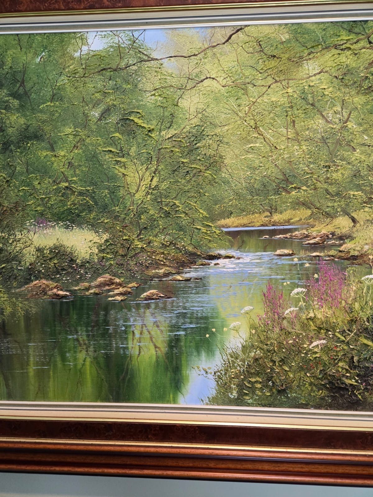 Terry Evans Original Oil On Canvas   Lakeland/Woodland Scene photo buy