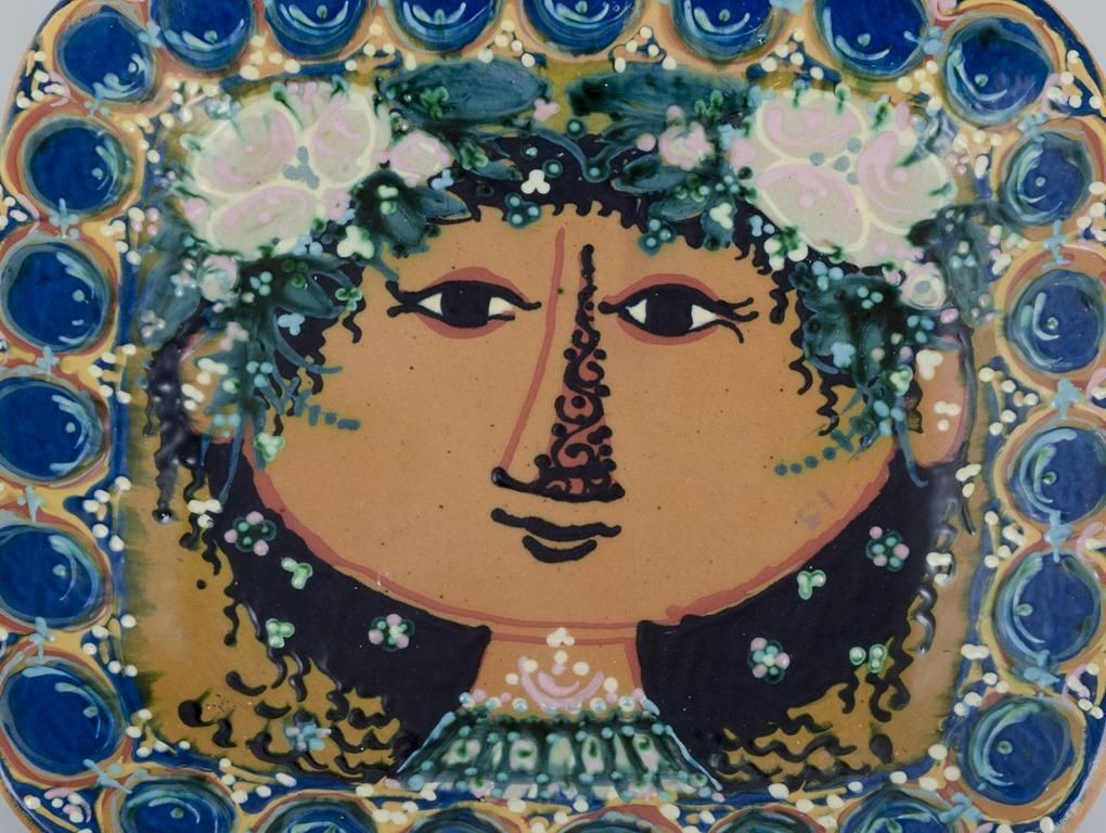 Bjørn Wiinblad. Colossal And Early Wall Plaque In Ceramic With A Female Face photo furniture