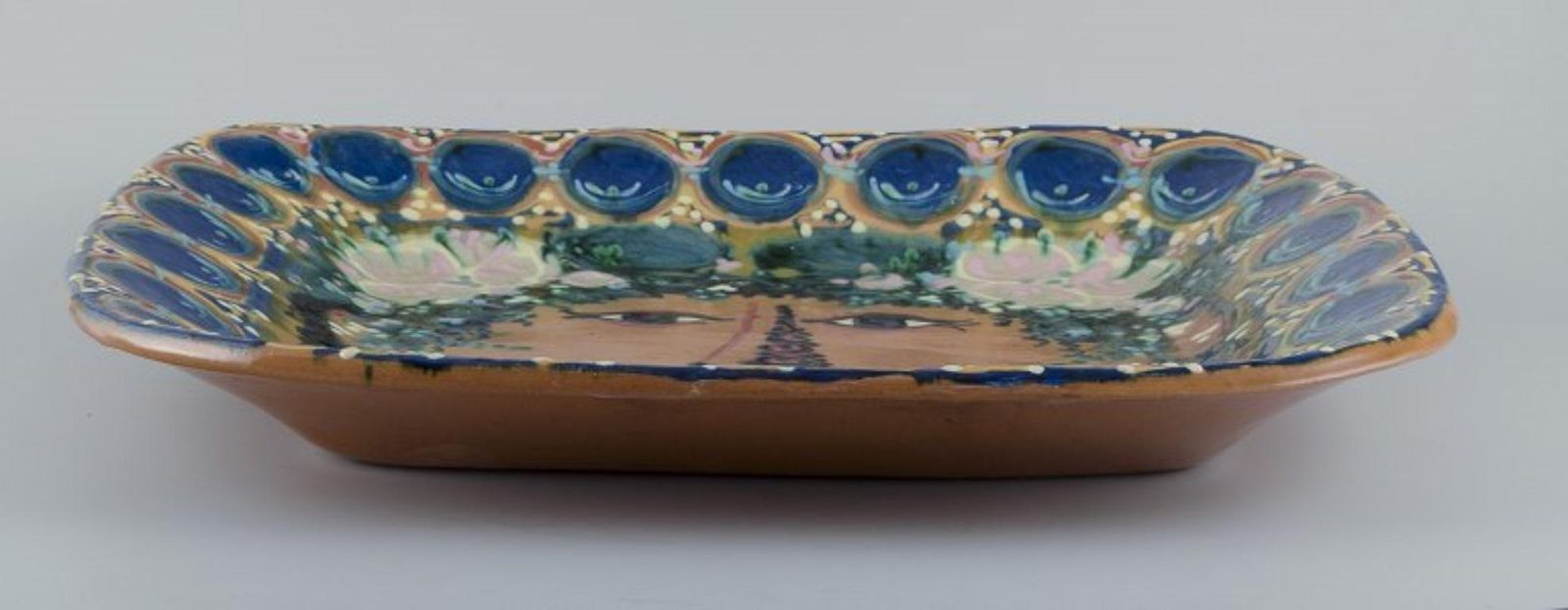 Bjørn Wiinblad. Colossal And Early Wall Plaque In Ceramic With A Female Face photo vinterior