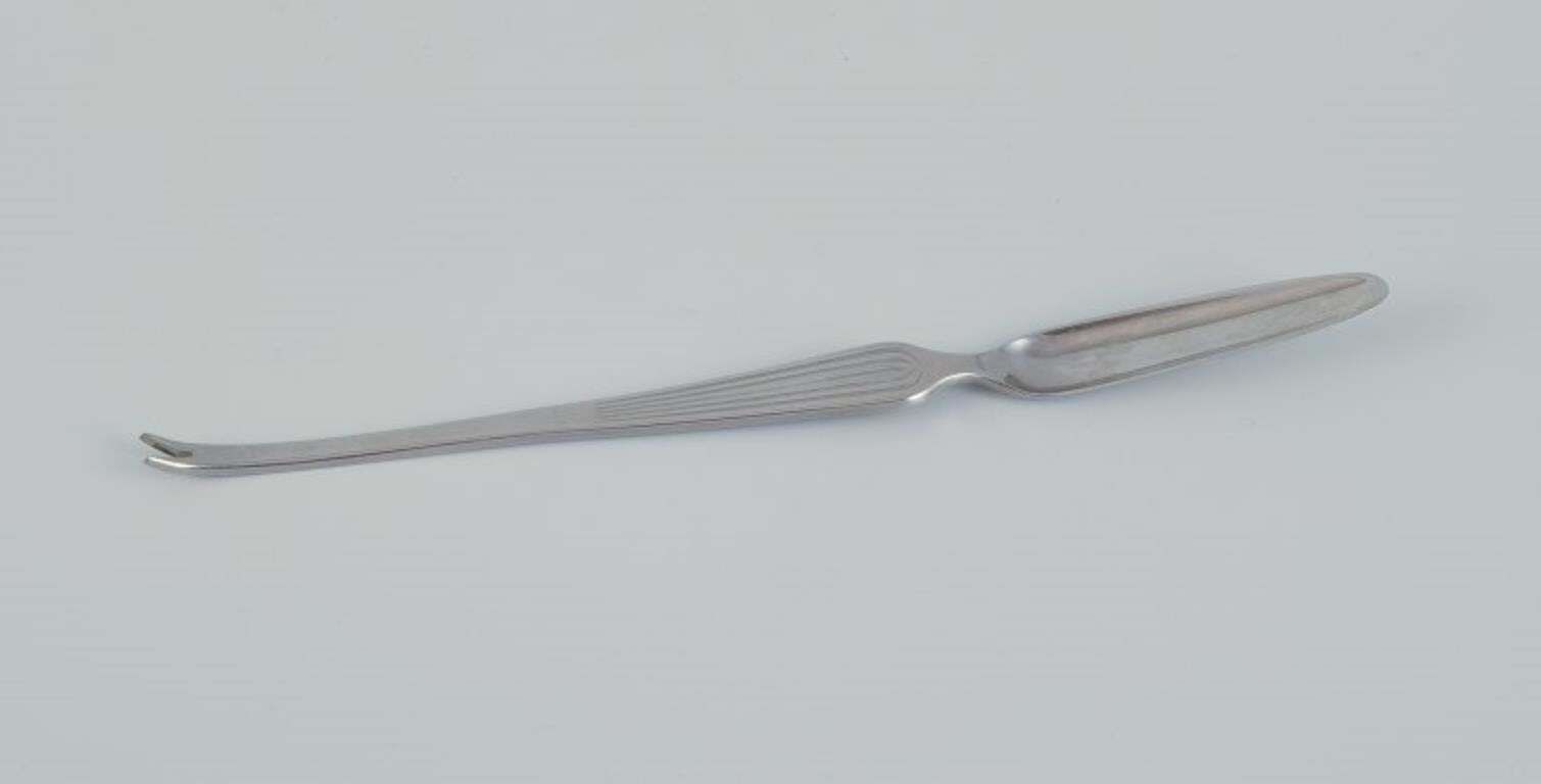 Kaj Franck For Hackman. Set Of Six "Scandia" Lobster Forks In Stainless Steel photo for sale