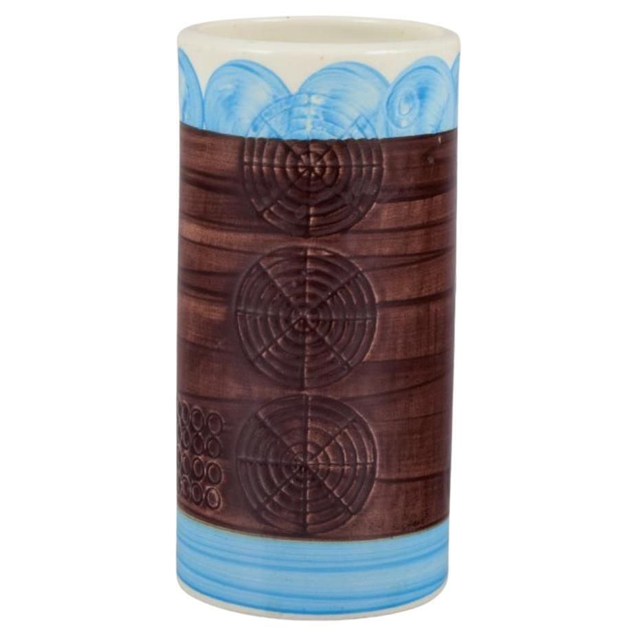 Olle Alberius For Rörstrand. "Sarek" Ceramic Vase In A Modernist Design
