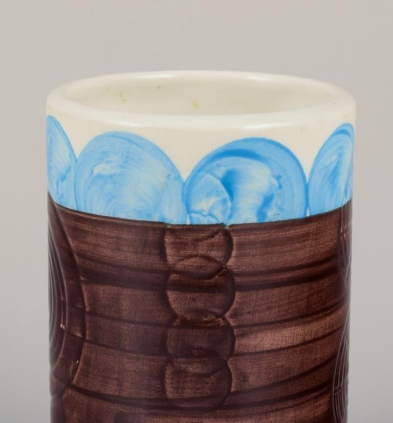 Olle Alberius For Rörstrand. "Sarek" Ceramic Vase In A Modernist Design photo Home Decor