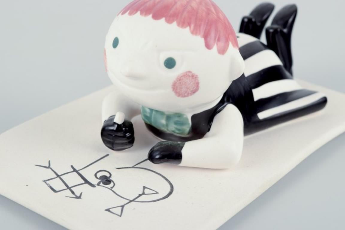 Arabia Finland. Figurine Of "Little My" From The Moomins In Hand Painted Ceramic photo vinterior