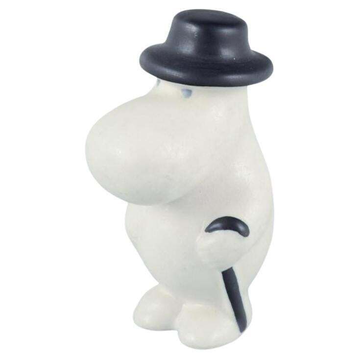 Arabia, Finland. Hand Painted Ceramic Figurine Of Moominpappa From The Moomins.