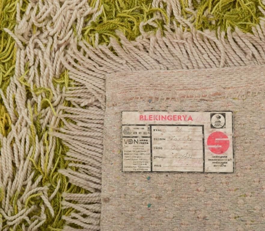 Swedish Textile Designer. Blekinge Rya. Large Carpet In Pure Wool. photo vinterior