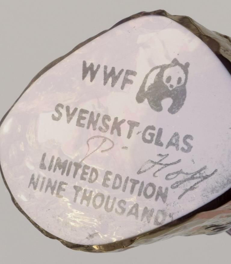 Paul Hoff For Kosta Boda / Svenskt Glas, Four Figurines In Art Glass. Wwf. photo vinterior