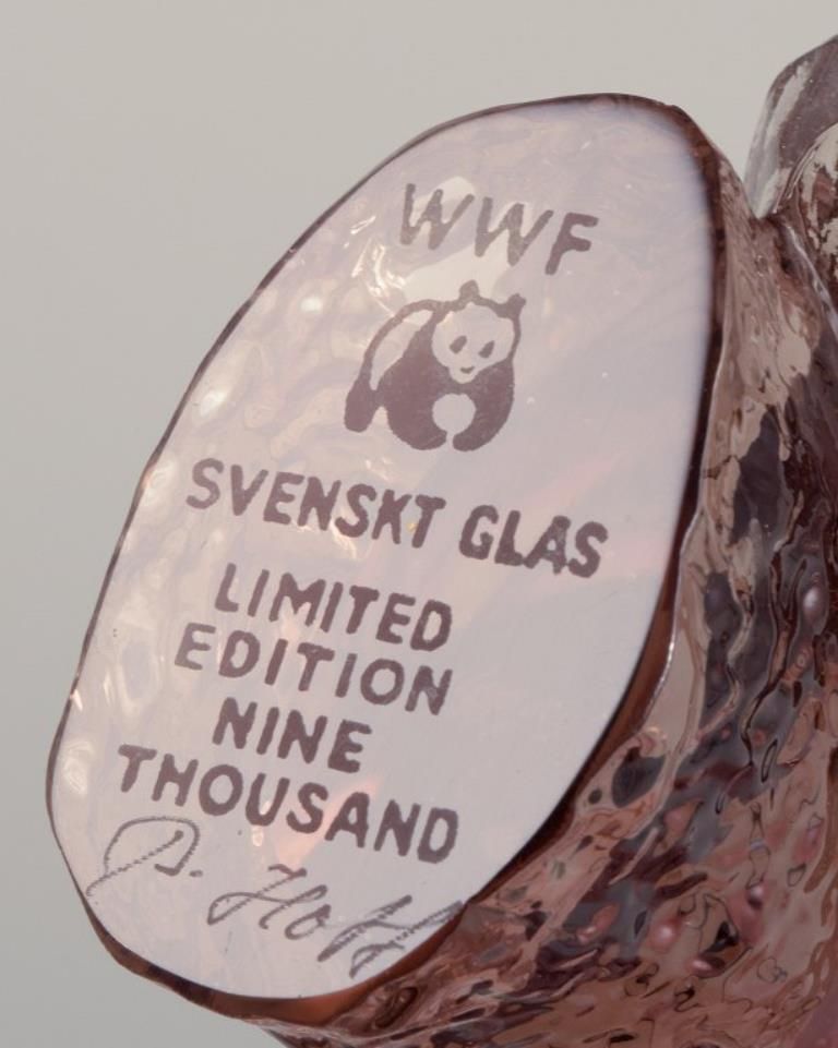Paul Hoff For Kosta Boda / Svenskt Glas, Four Figurines In Art Glass. Wwf. photo vintage