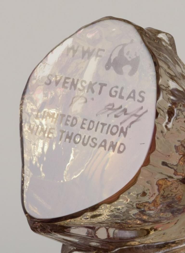 Paul Hoff For Kosta Boda / Svenskt Glas, Four Figurines In Art Glass. Wwf. photo vinterior