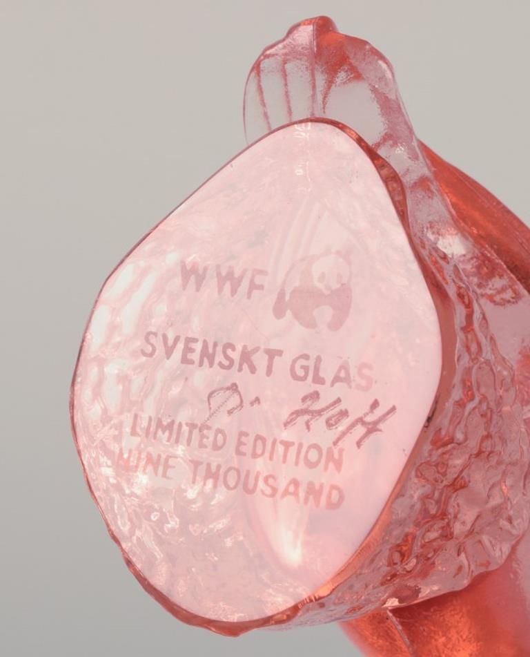 Paul Hoff For Kosta Boda / Svenskt Glas, Four Figurines In Art Glass. Wwf. photo vintage