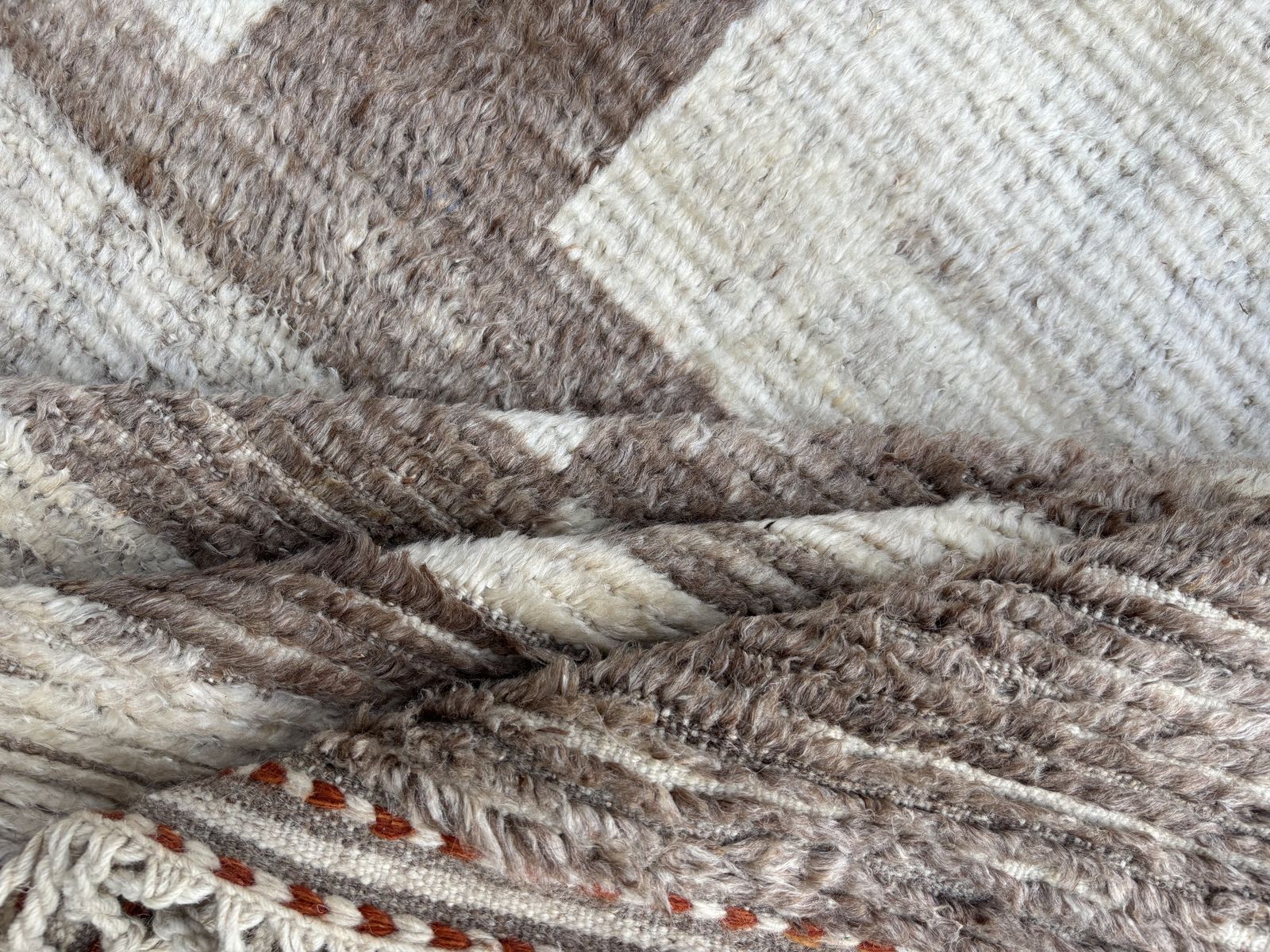 245x305 Cm Moroccan Style Area Rug. Vintage Handknotted Carpet. 100% Natural Wool photo 1199.0