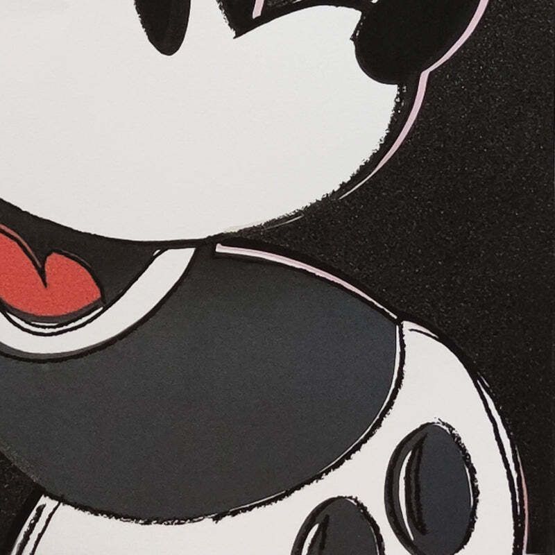 1980s Gorgeous Andy Warhol "Mickey Mouse" Limited Edition Lithograph By Leo Castelli photo vinterior