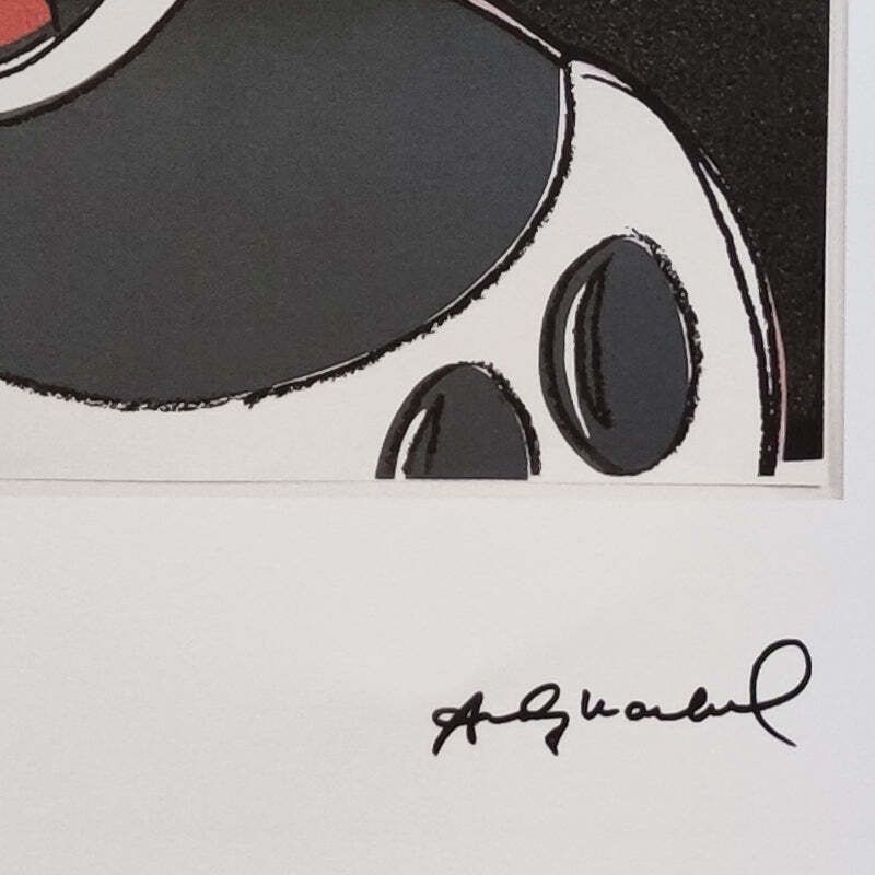 1980s Gorgeous Andy Warhol "Mickey Mouse" Limited Edition Lithograph By Leo Castelli photo vintage