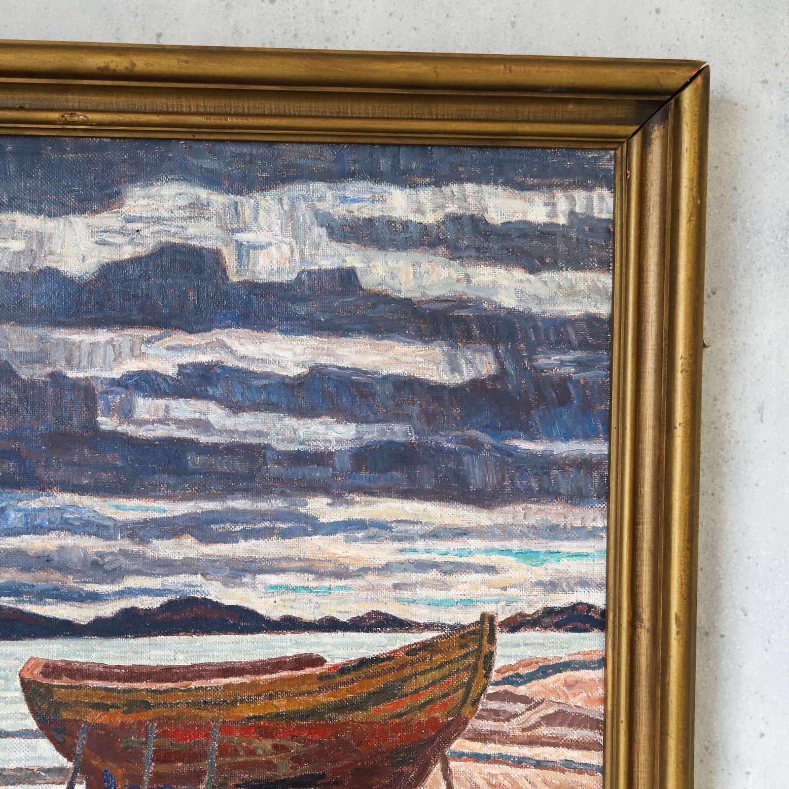 1937 Frans Timén Seascape – Mulnade Dag (Cloudy Day), A Bold Swedish Masterpiece photo buy