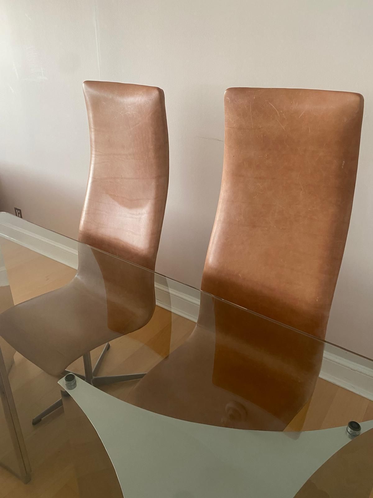 Set Of Six Midcentury Arne Jacobsen For Fritz Hansen Swivel Chairs