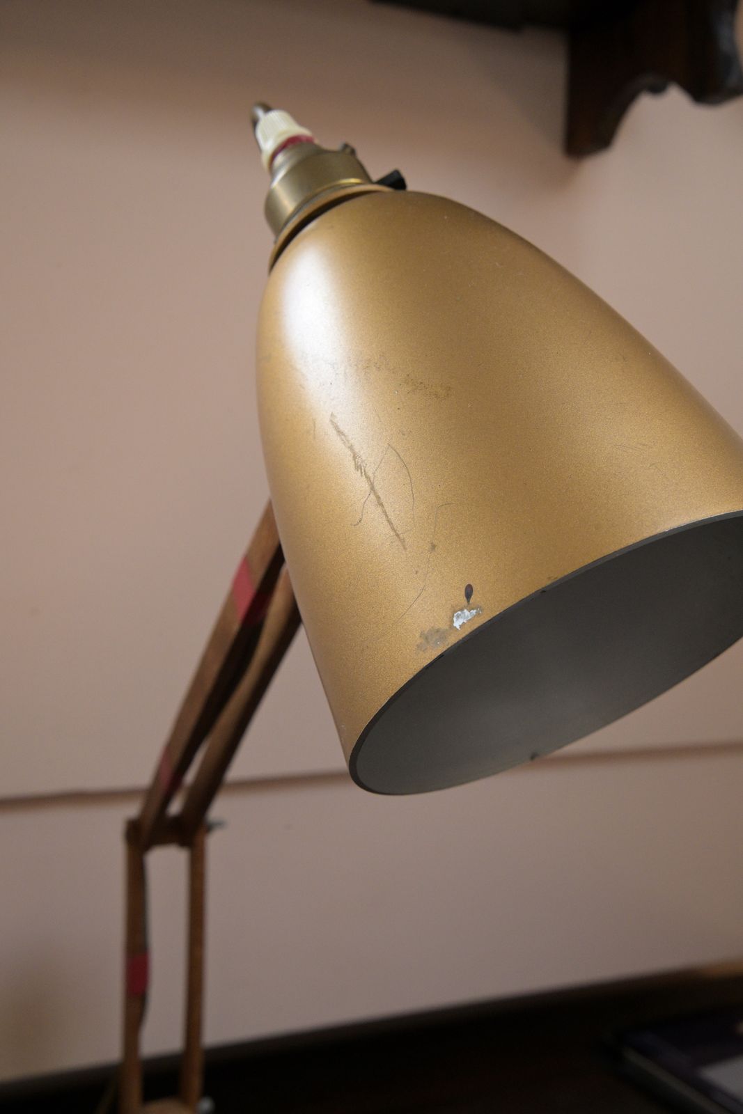 1960s/70s Terence Conran Habitat Mac Lamp. Pat Certified Metal And Wood photo Lighting
