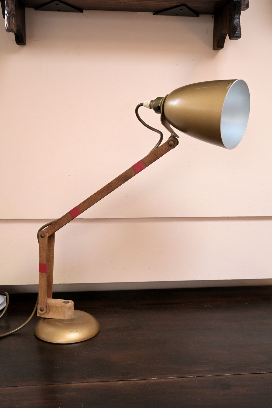 1960s/70s Terence Conran Habitat Mac Lamp. Pat Certified Metal And Wood photo vinterior
