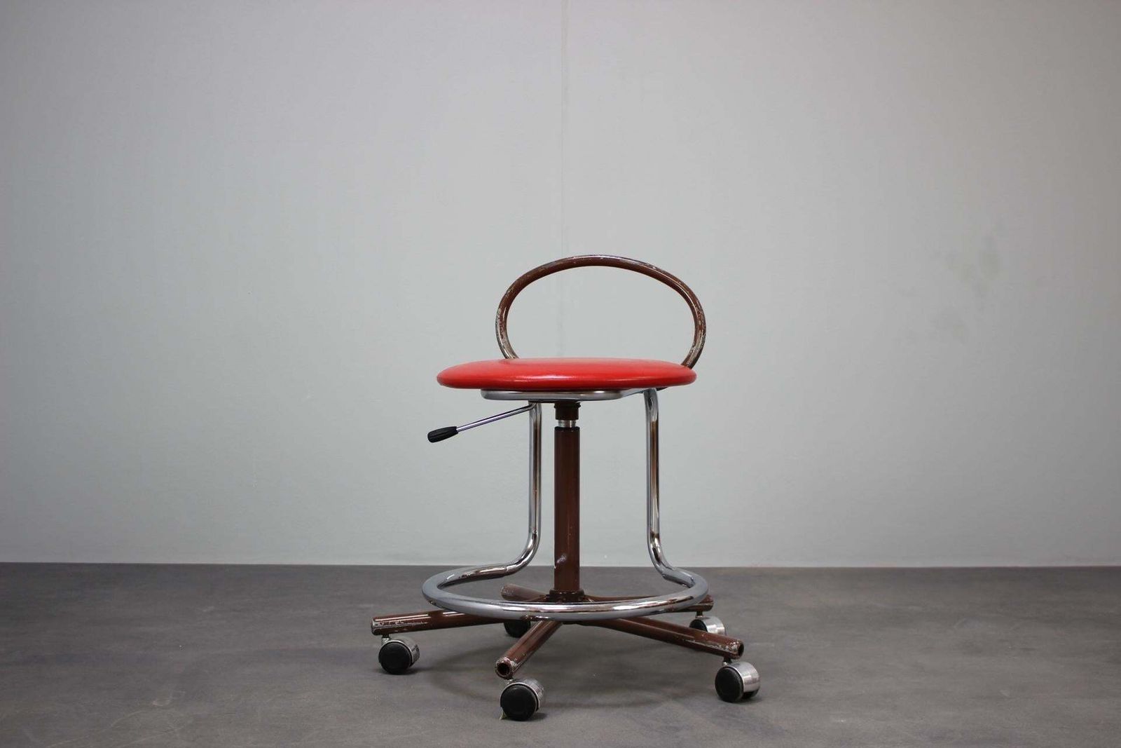 Mid Century Adjustable Industrial Workshop Chair By Kovona, 1980s, Czsk photo furniture