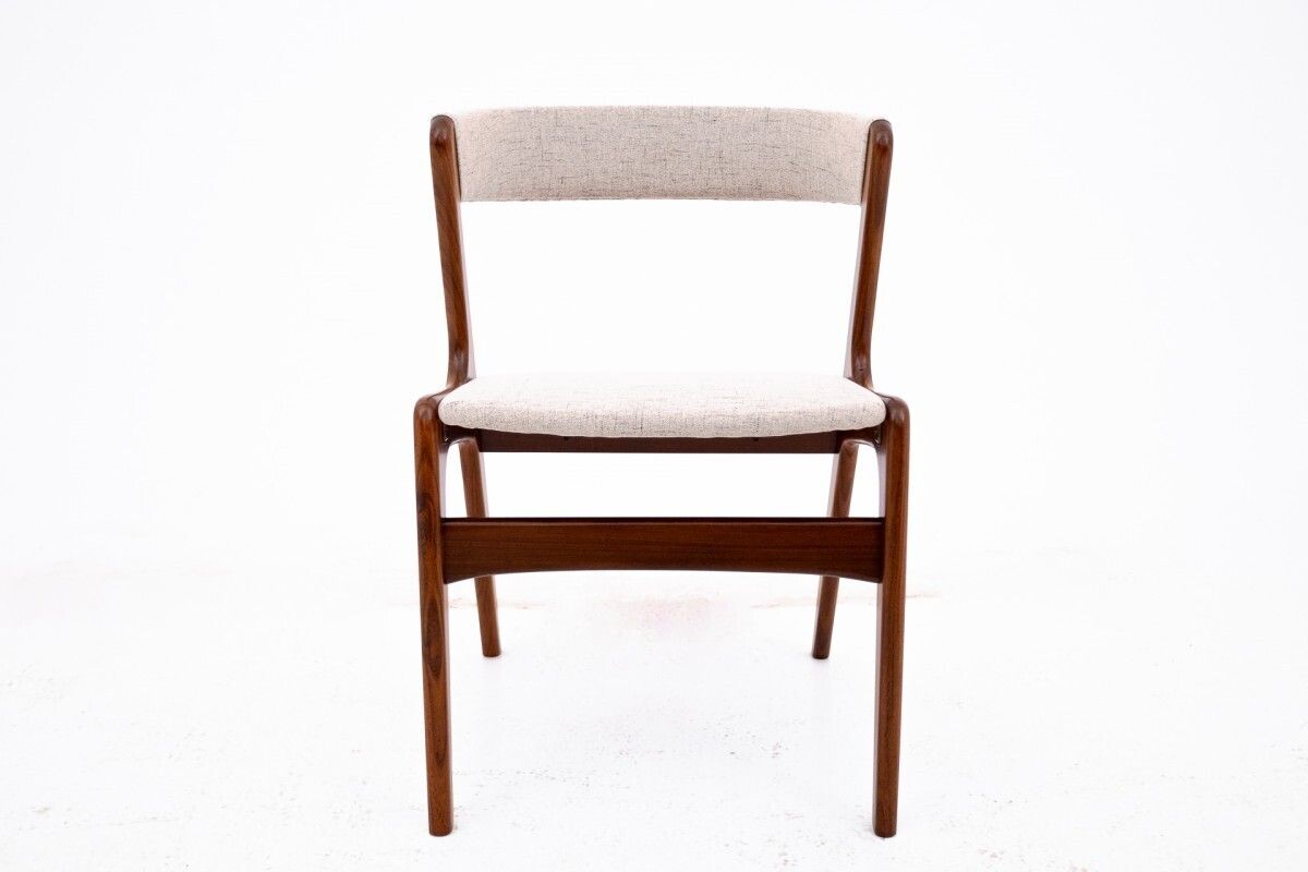 A Set Of Four Danish Chairs Model 68 ( Fire ) Produced By Anderstrup Mobelfabrik In The 60s. photo vintage