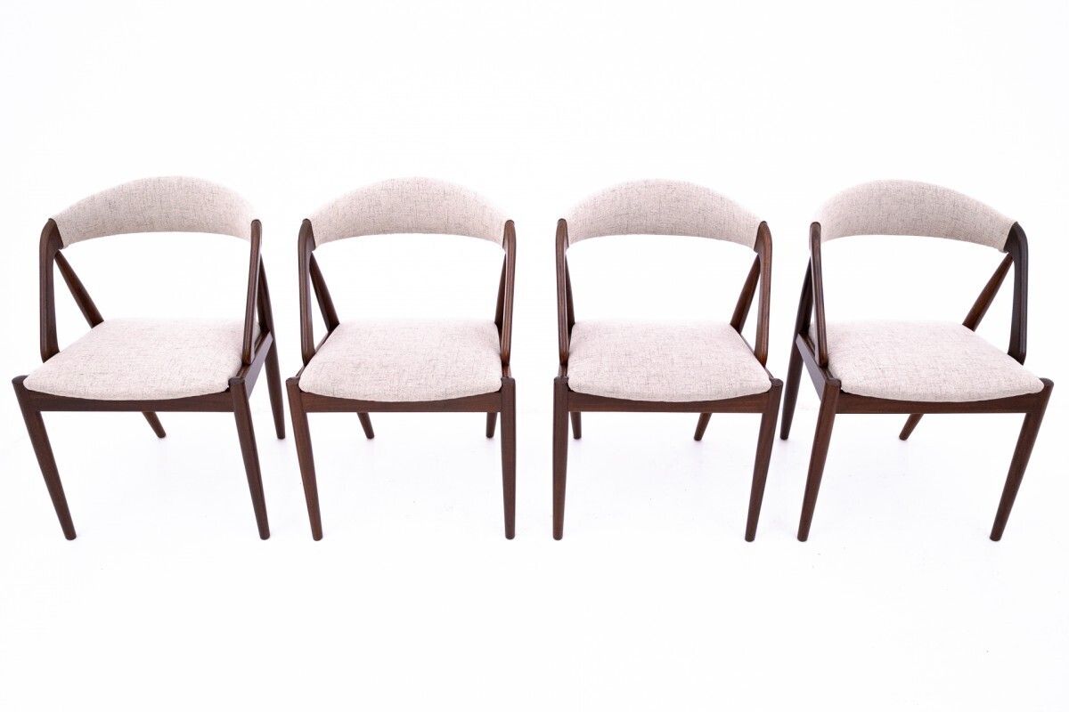 A Set Of Chairs Designed By Kai Kristiansen From The 1960s, Denmark, Model 31. After Renovation.