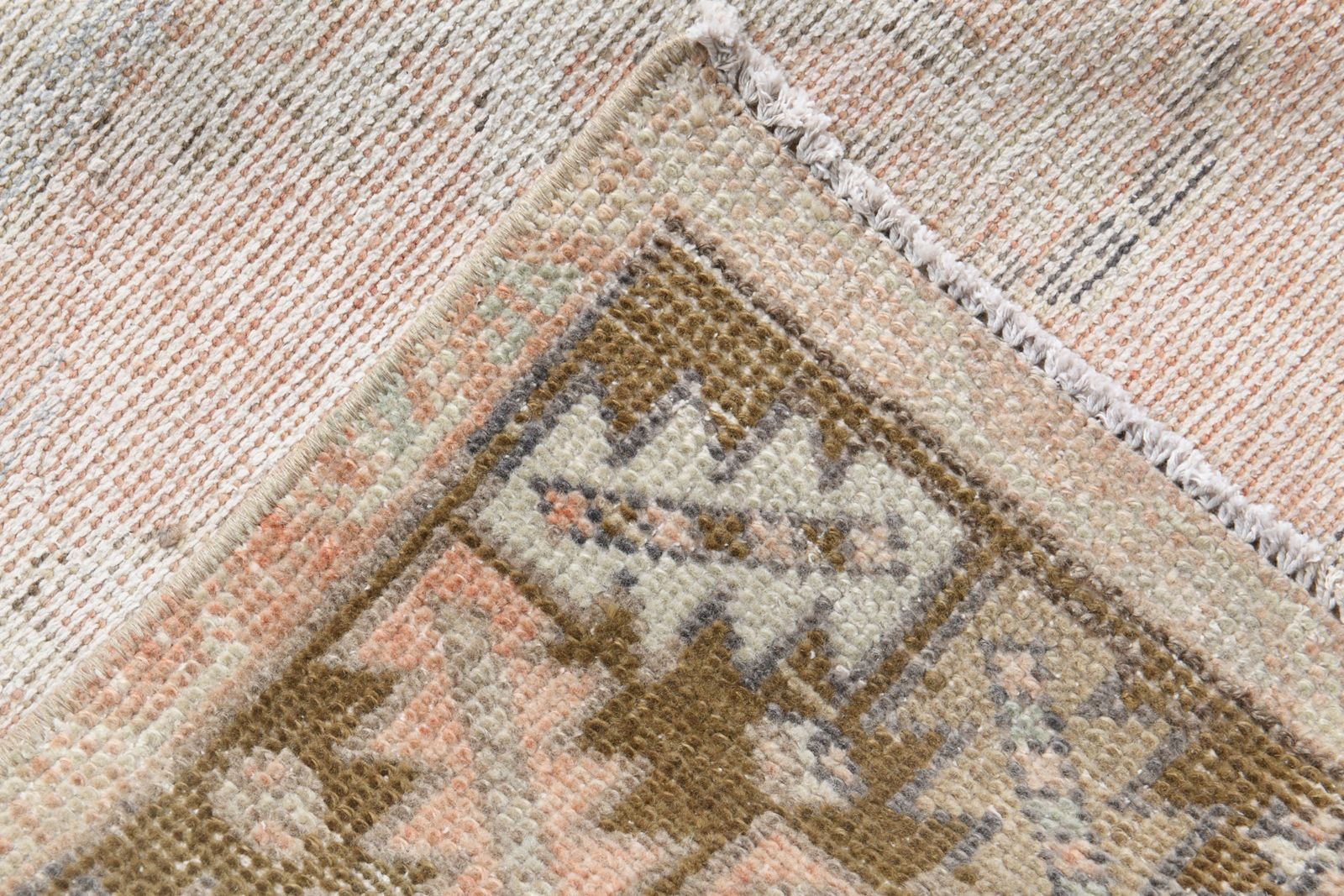 3x9 Ft, Orange Vintage Turkish Runner, Washable, Home Decor, Stair Decor, Handmade Oushak Rug, Hallway Decor, Entryway Decor, Kitchen Decor, Star photo for sale