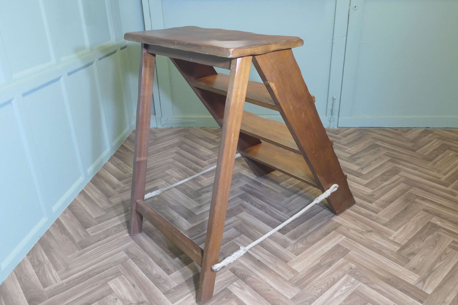 Teak Shop Display Unit, Library Steps, Ladder photo vinterior