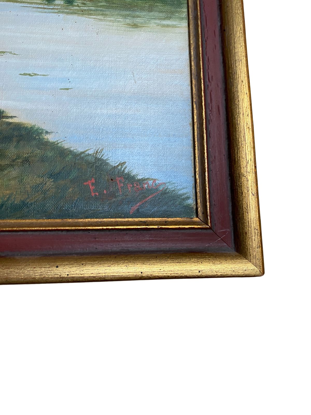 Cow By A River   French School, Late 19th Century photo furniture
