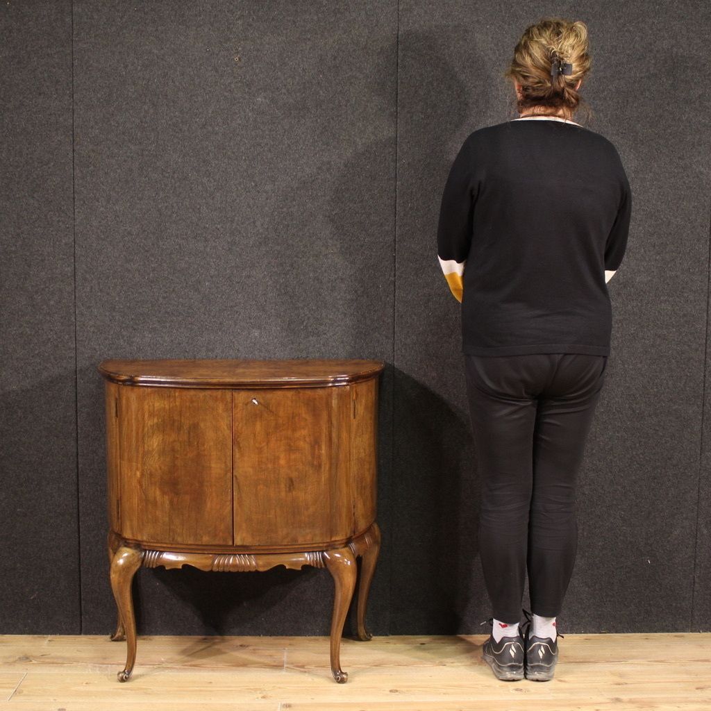Furniture Small 20th Century Half Moon Sideboard photo