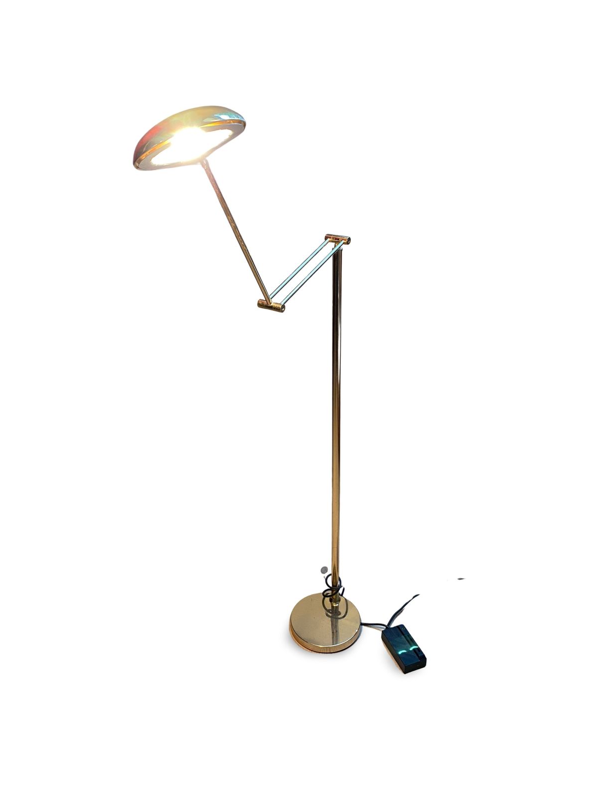 Articulated Halogen Lamp In Chromed Brass   1990s Design   Made In Italy   Height 155 Cm photo buy