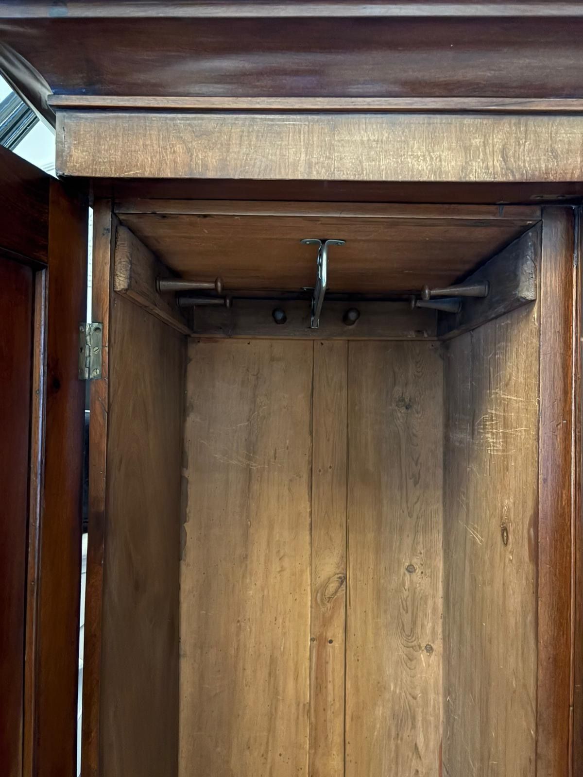 Antique 19th Century Quality Figured Mahogany Wardrobe photo for sale