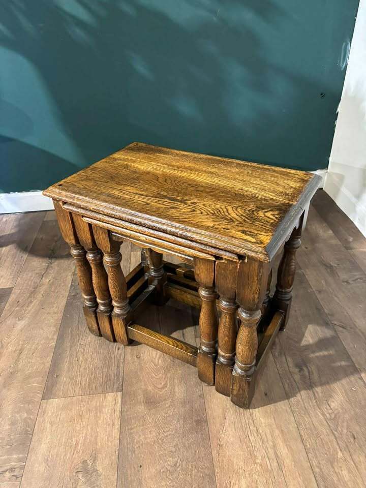 Dark Oak Nest Of Tables photo Furniture
