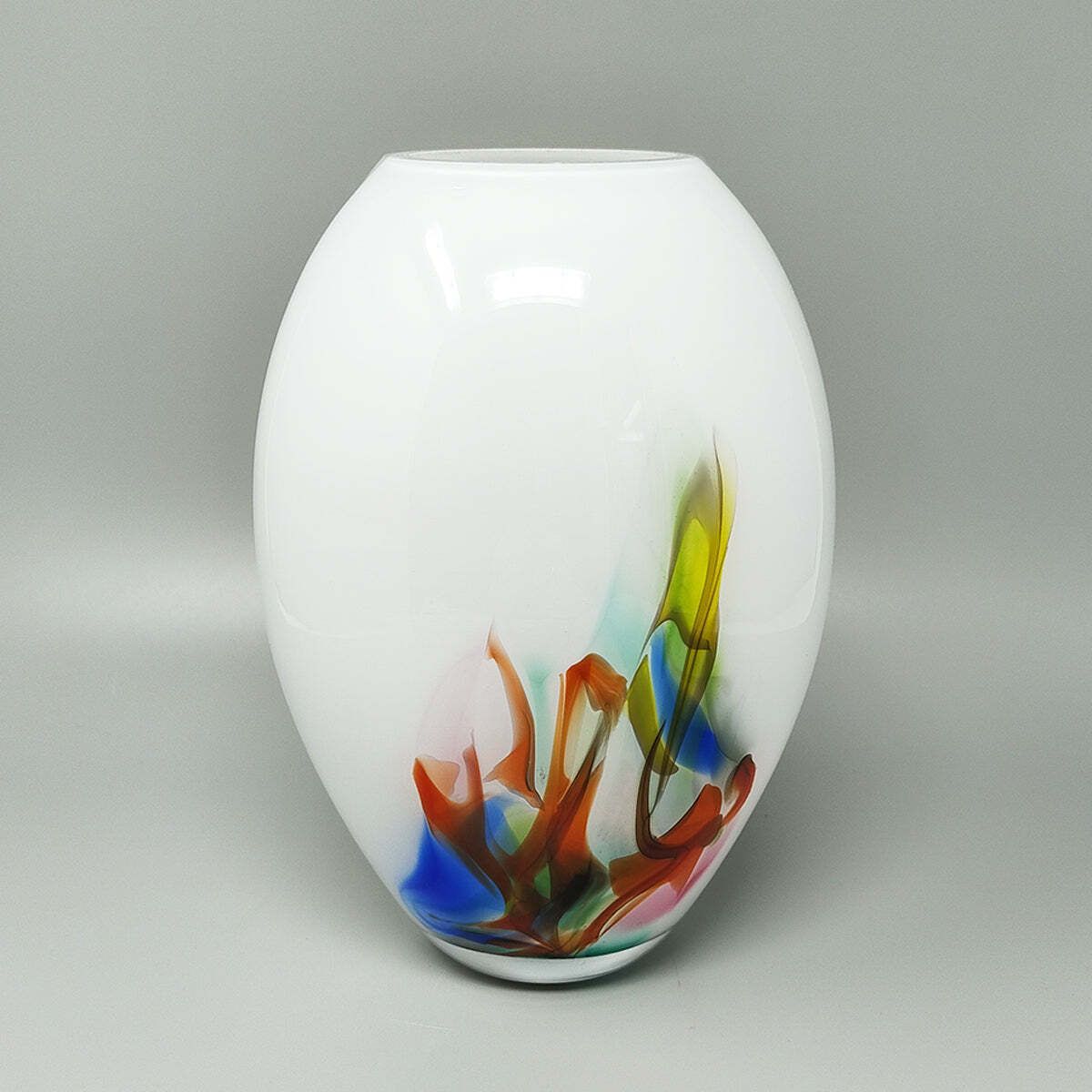 1970s Gorgeous Vase Handcrafted In Murano Glass. Made In Italy photo Home Decor