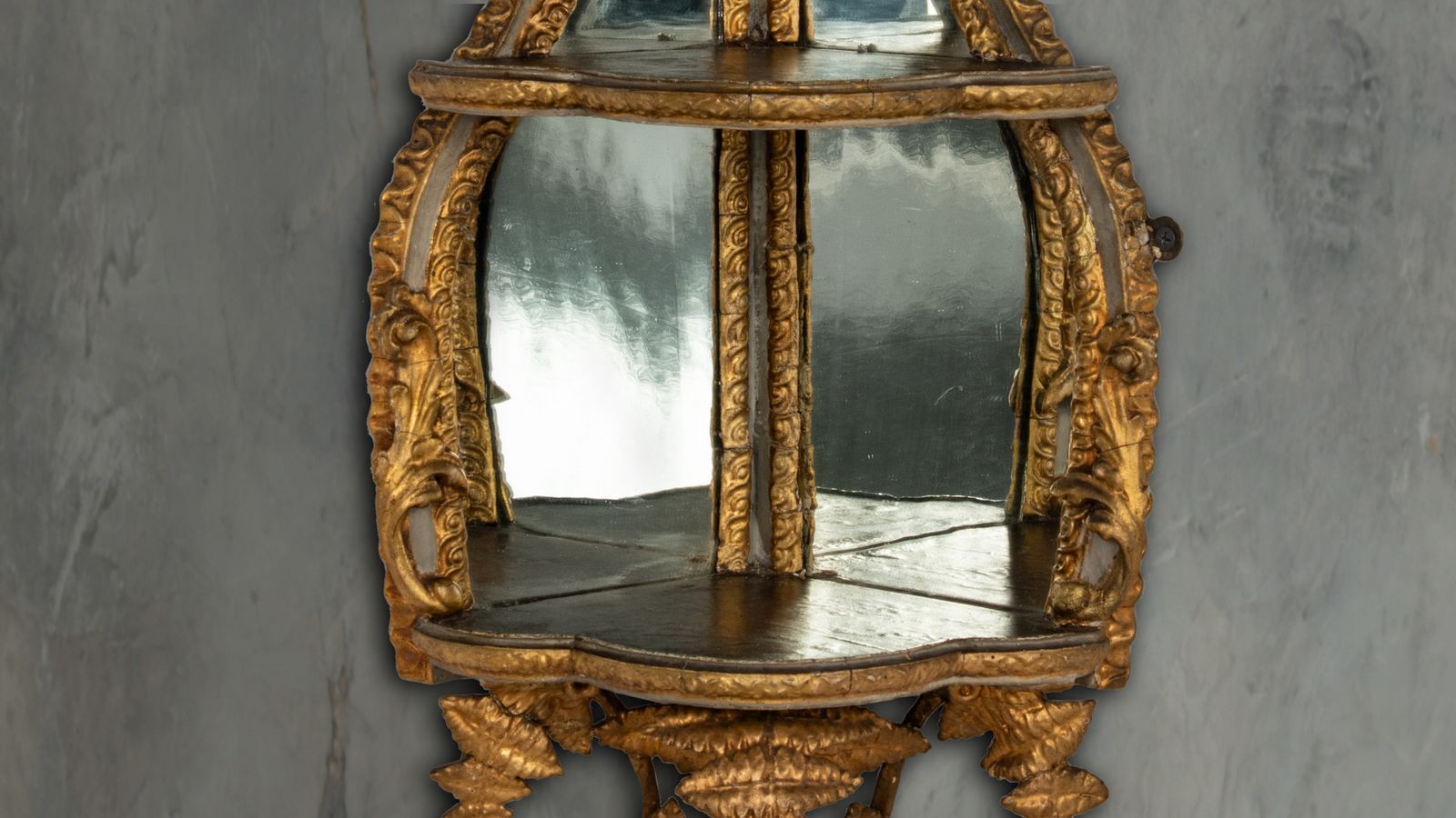 A Fabulous Pair Of French Gesso Corner Shelves photo buy