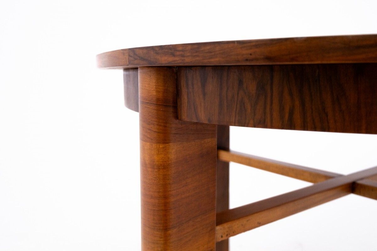 Round Table From The 20th Century In Art Deco Style, Poland. photo buy
