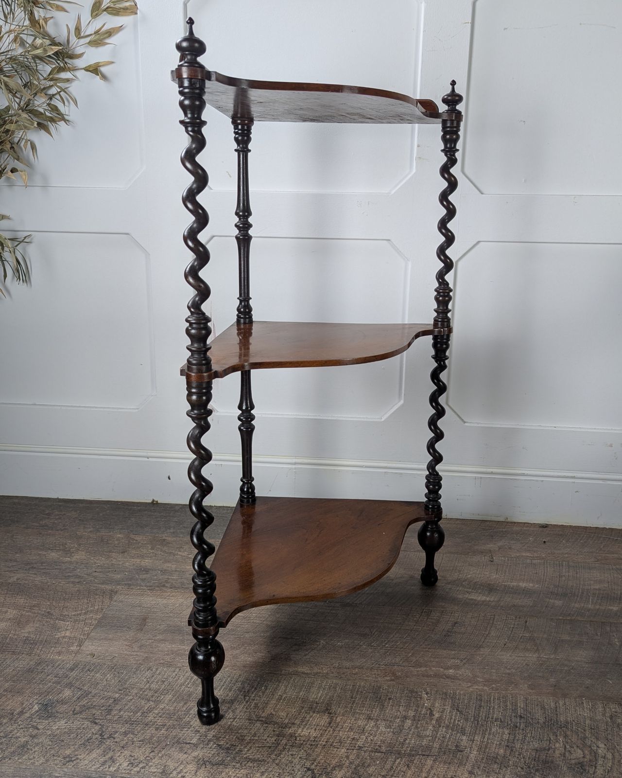 Victorian Mahogany Barley Twist Whatnot photo 540.0