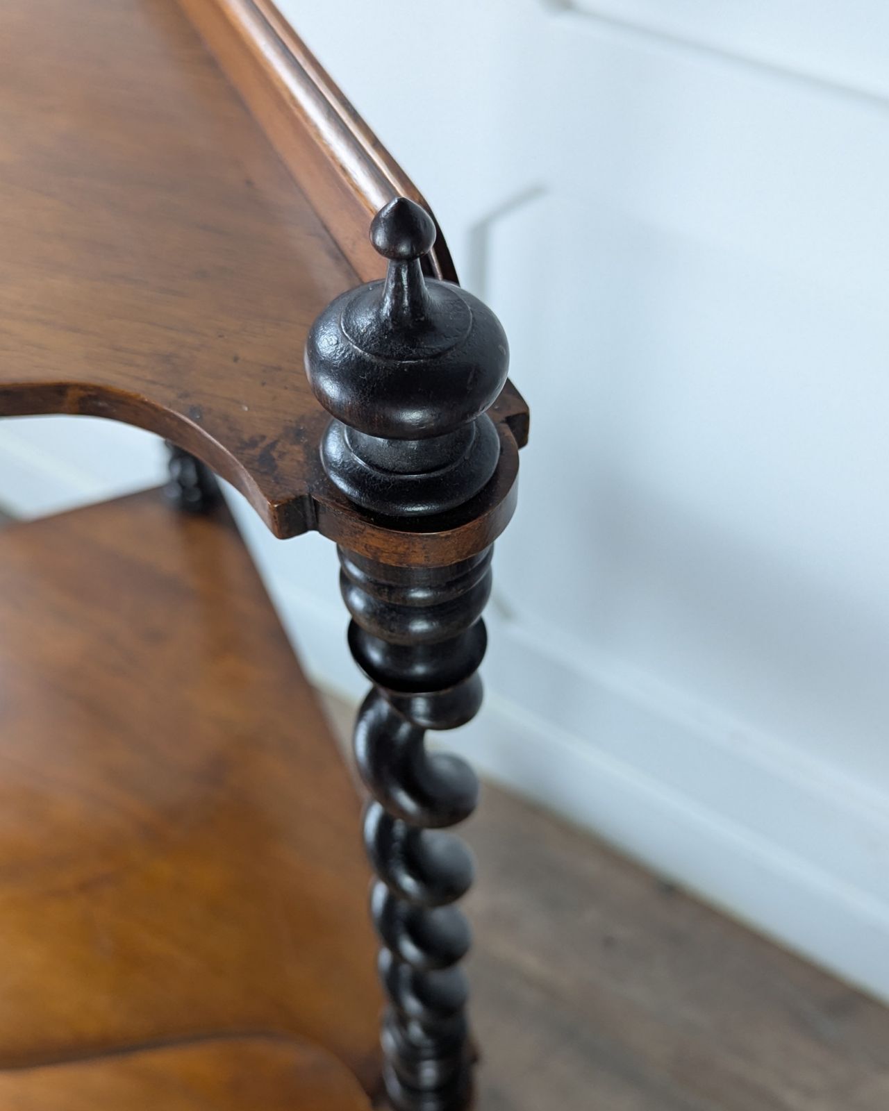 Victorian Mahogany Barley Twist Whatnot photo vinterior