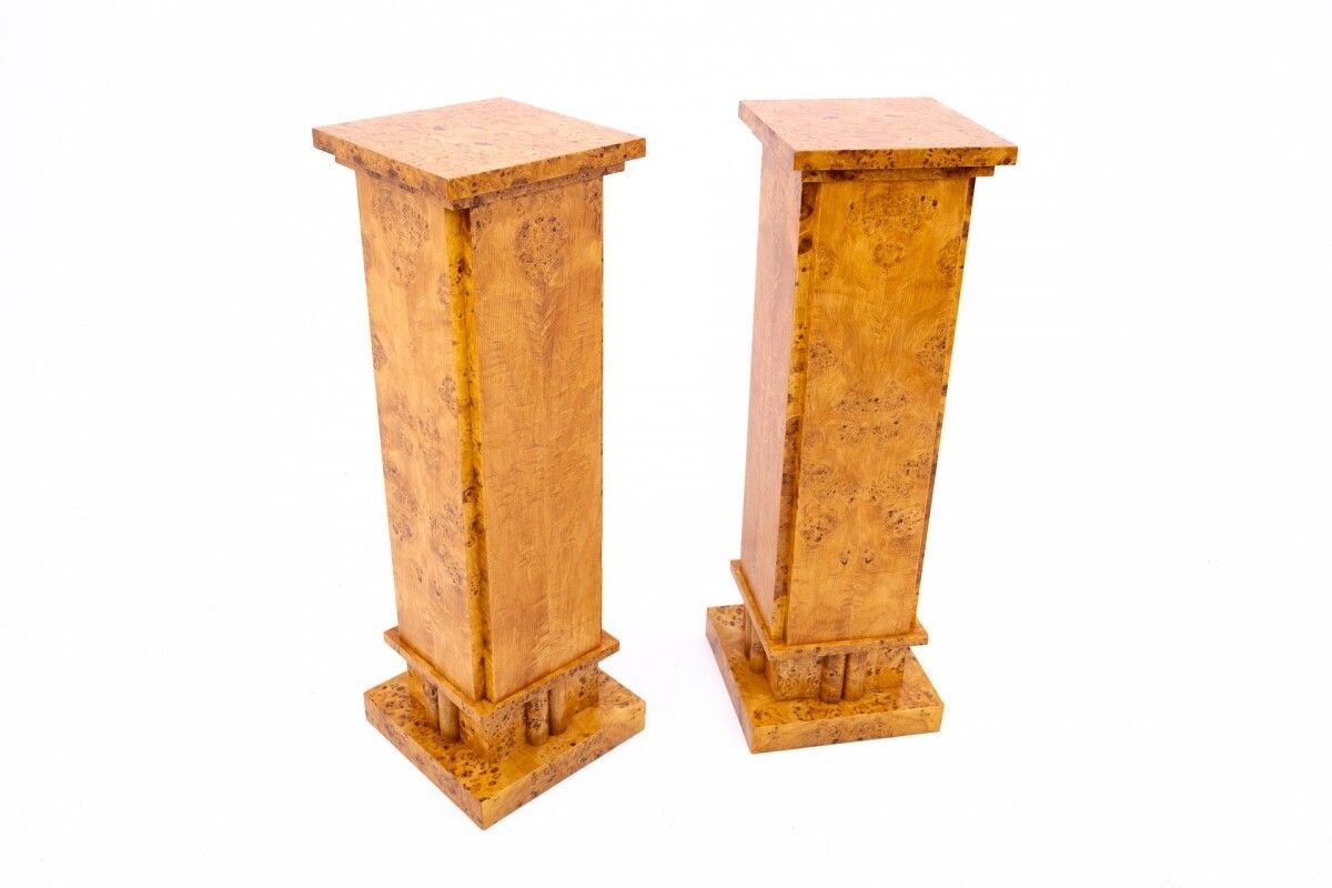 Art Deco Pedestals, 1940s, Poland. photo for sale