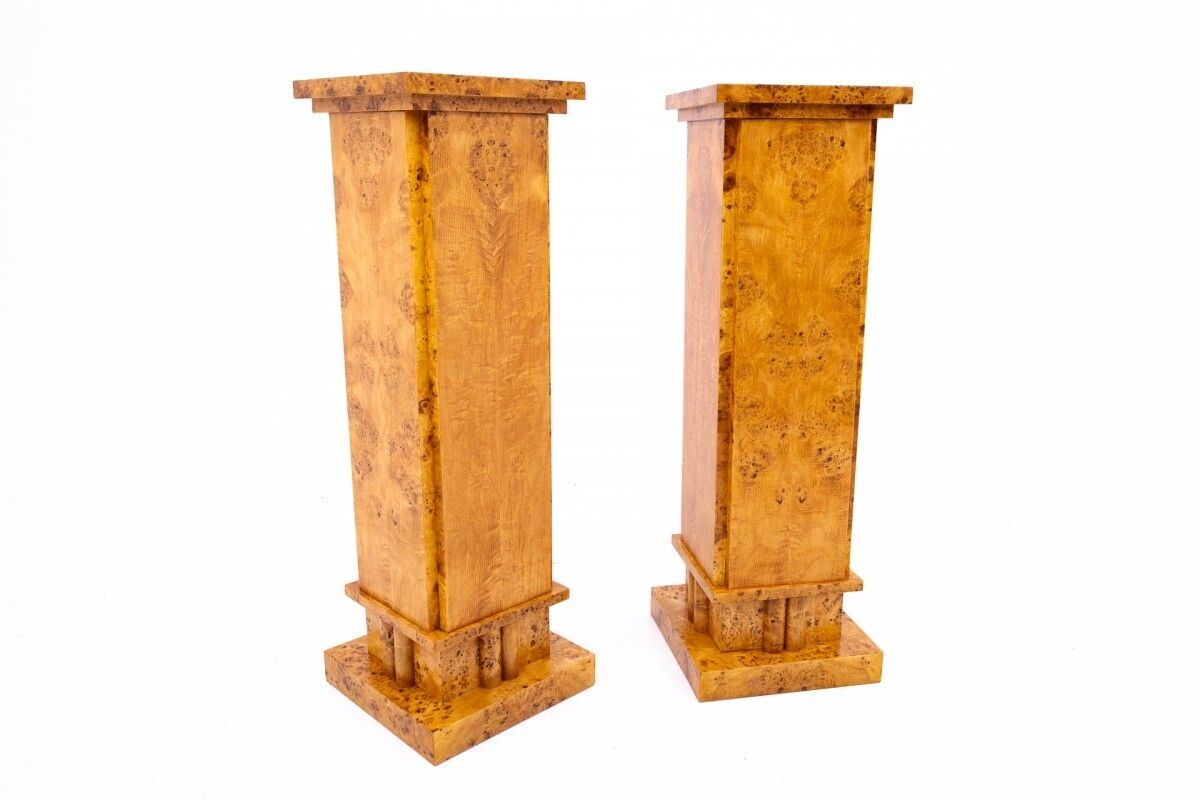 Art Deco Pedestals, 1940s, Poland. photo Home Decor