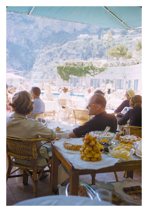 Toni Frissell 'A Beachside Meal In Capri' Unframed Archival Pigment Print photo furniture