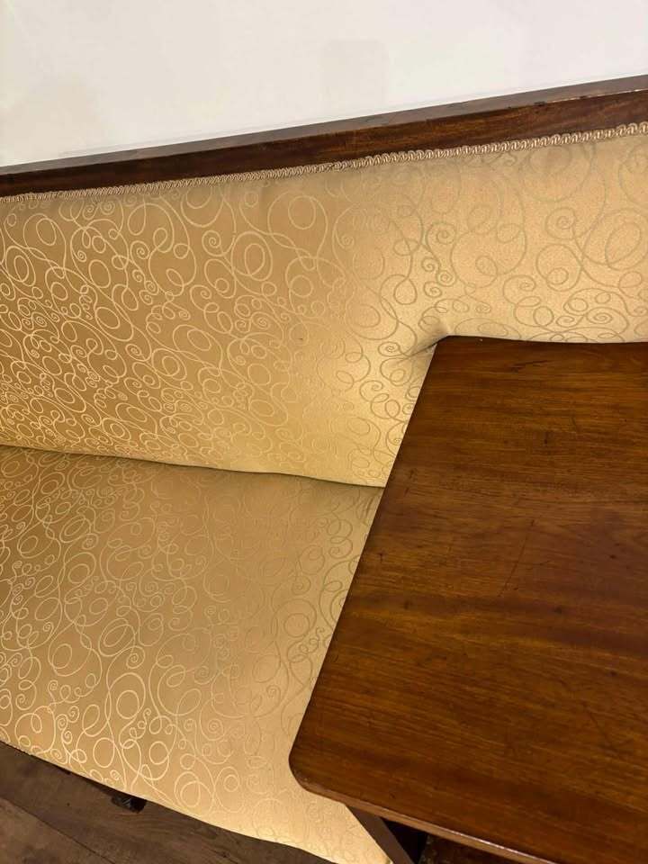 Edwardian Walnut Upholstered Settee photo vinterior