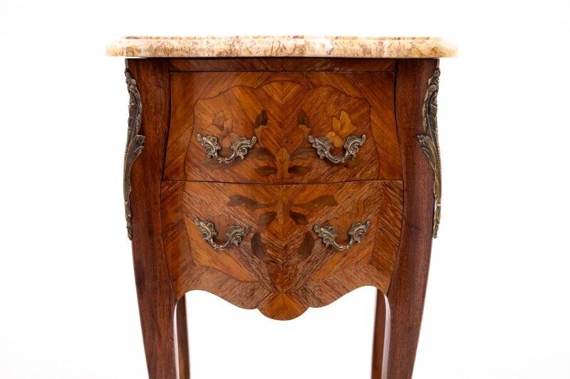 Furniture Pair Of Bedside Tables, France, Ca. 1920. photo